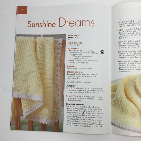 Annie's Crochet Sweet & Simple Baby Blankets Glenda Winkleman 6 Cuddly Projects - Picture 8 of 10
